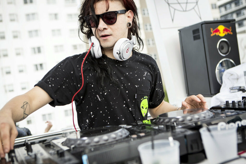 Skrillex live on tour